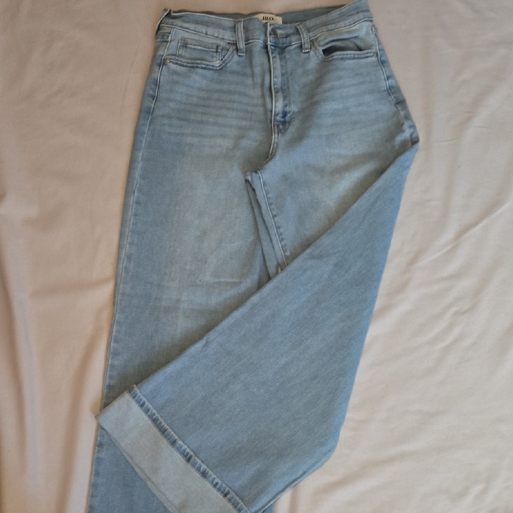 Just Black Light Blue Wide Leg Jeans
